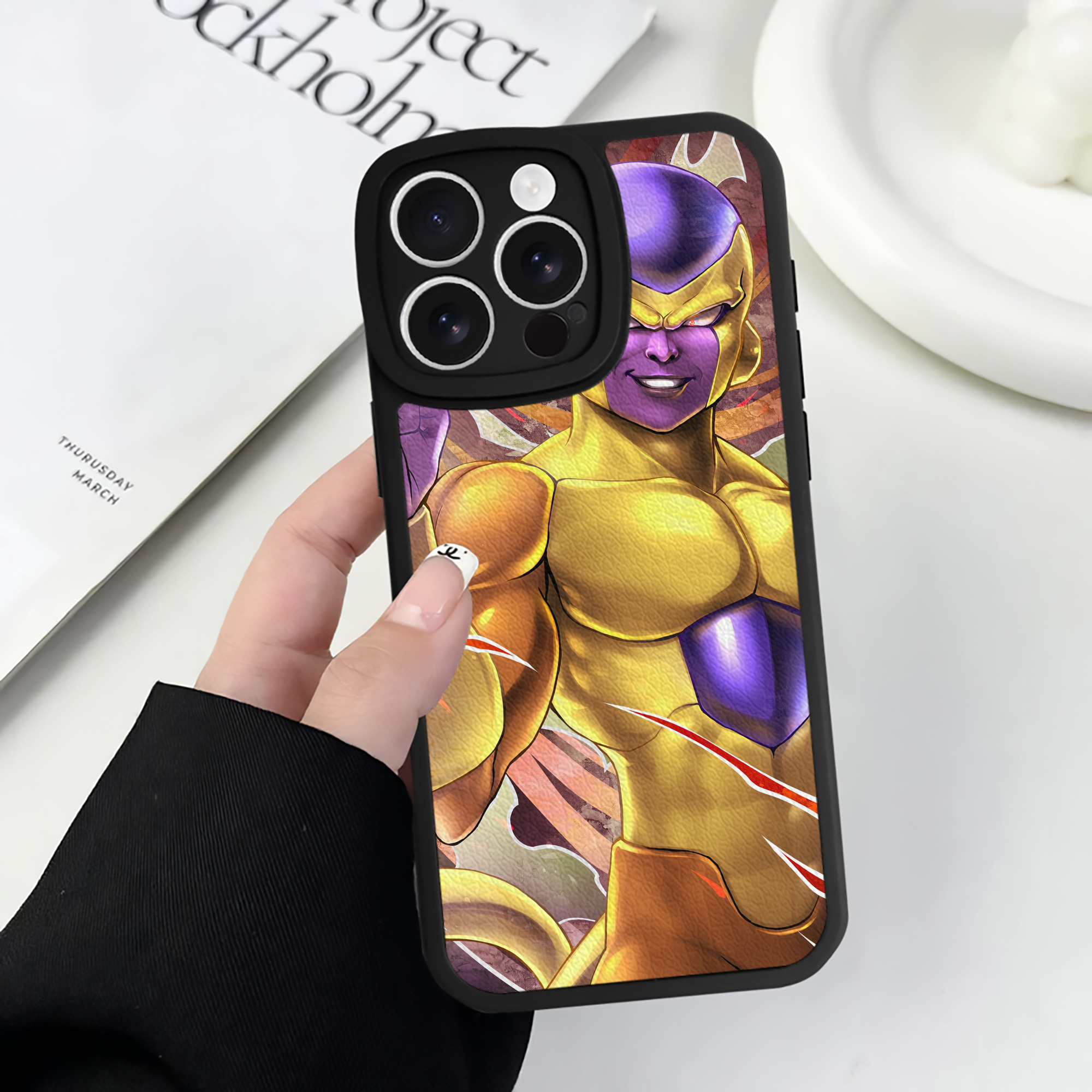 （画像用） ドラゴンボール DRAGON BALL 【iPhone 16シリーズ対応】シリコンスマホケース（レザー調） 材質：シリコン
